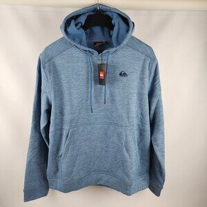 Quiksilver Hoodie Mens XL Blue Expedition Kangaroo Performance Sweatshirt NWT